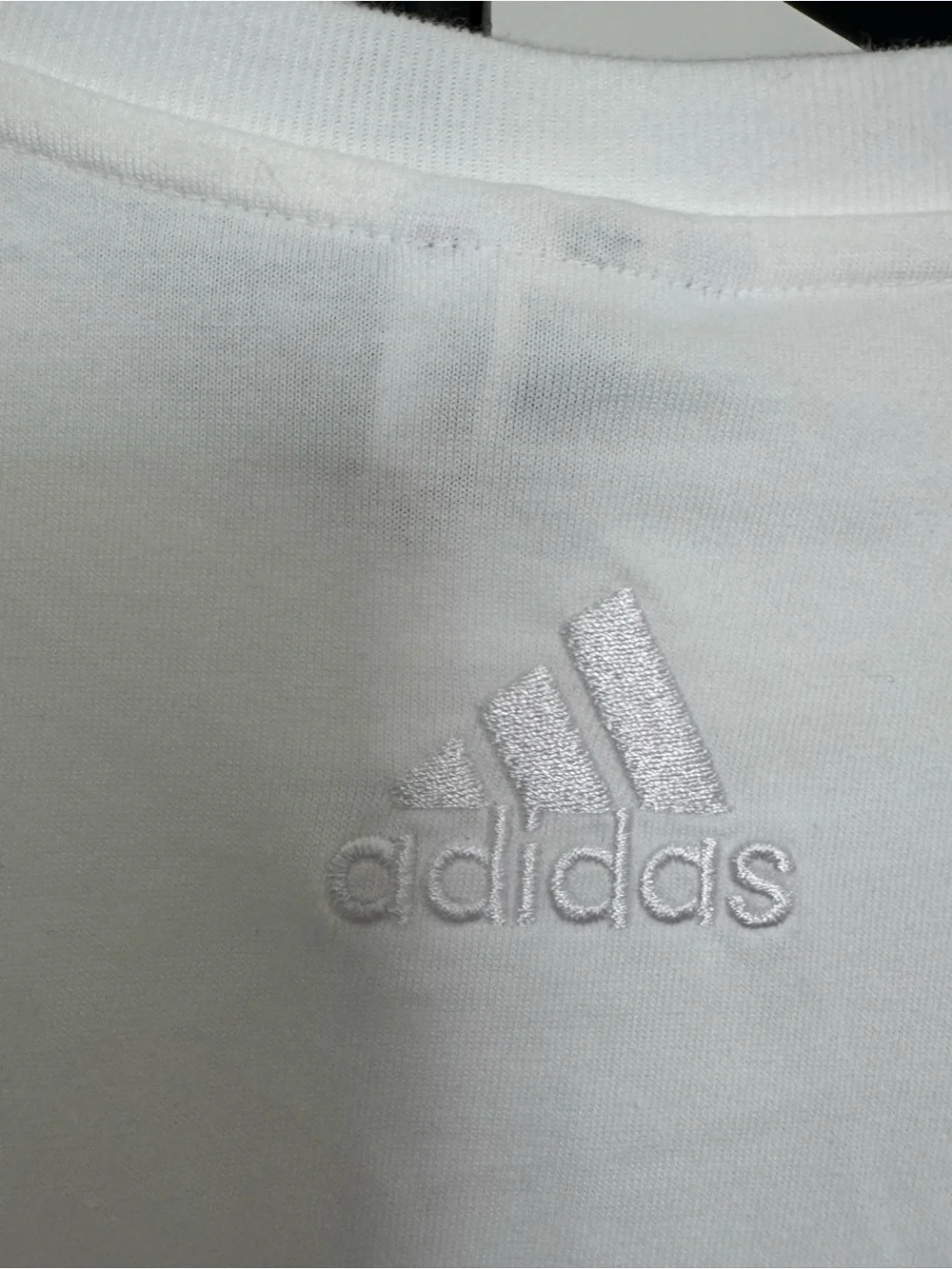 Adidas Essentials Big Logo T-Shirt Men’s M White Black NWT